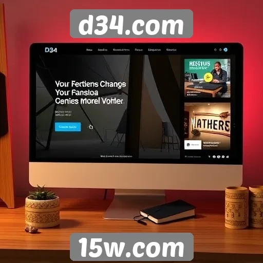 Novidades no design do site d34.com atraem usuários