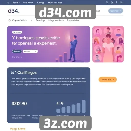Experiência de usuário no site d34.com é analisada