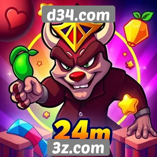 Variedade de jogos disponíveis no d34.com